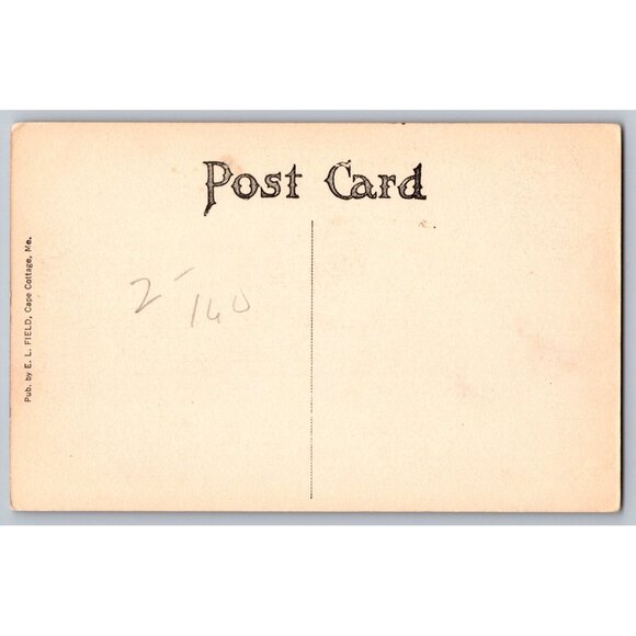 Postcard  Unposted  Maine Disappearing Gun Fort Williams Me #835 - Picture 2 of 2